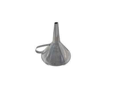Funnel with handle, stainless steel 316, Ø 100 mm