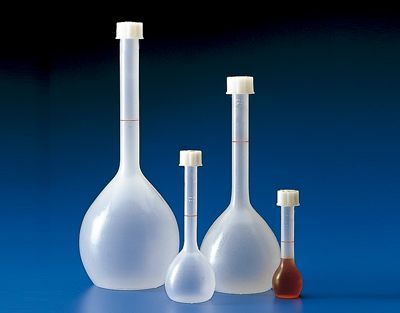Fiole jaugée KARTELL PP a/bouchon à vis 50ml GL1