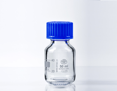 Frasco ISO tapón azul 50 ml, GL32, SIMAX