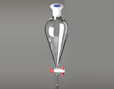 Separating funnel, SQUIBB shape 500ml 29/32, PTFE stopcok