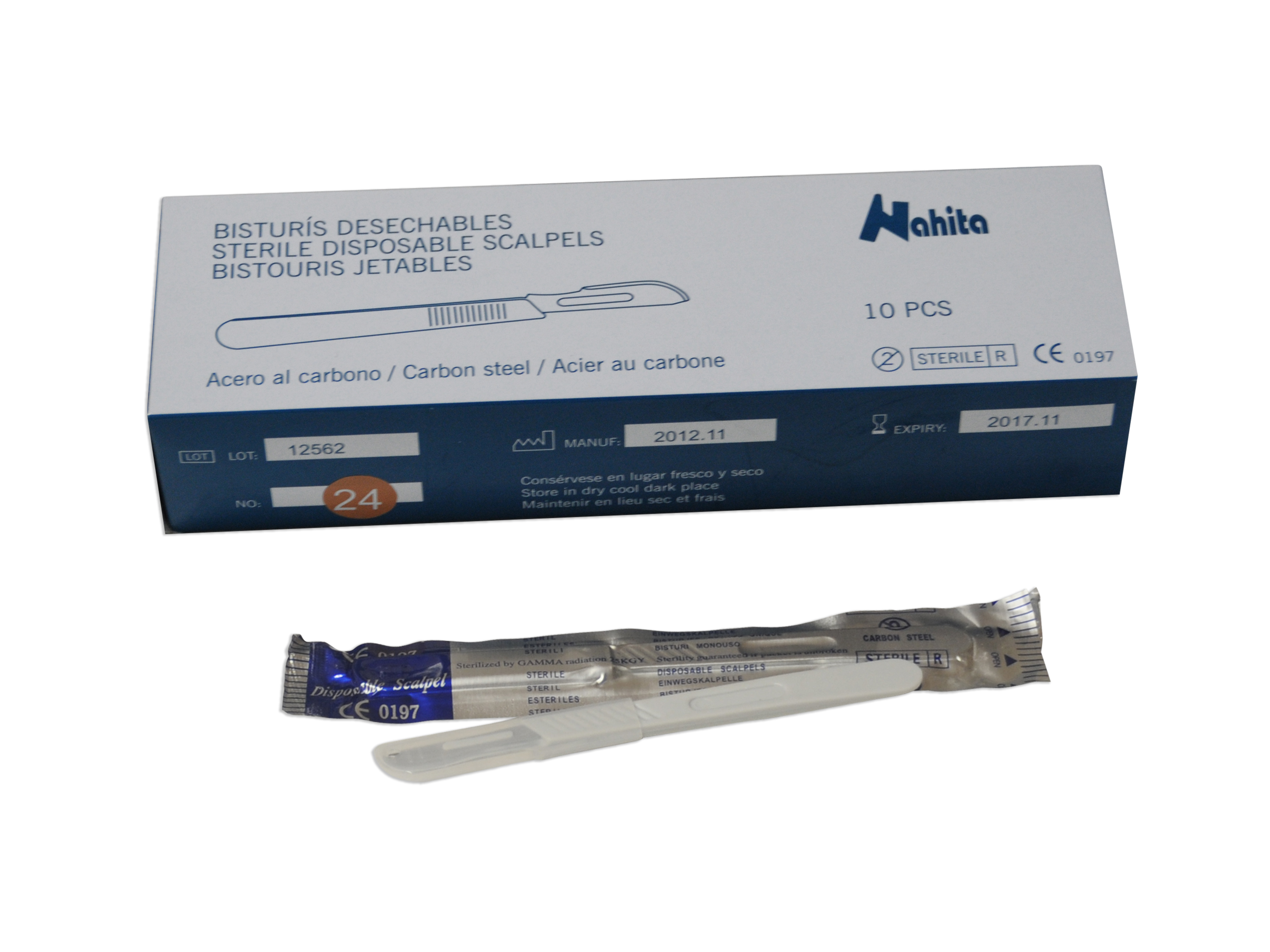 Bisturís desechables nº 11, c/10